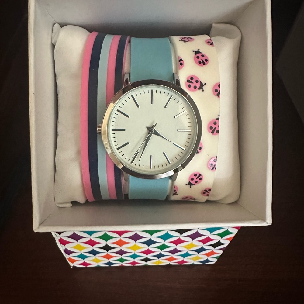 MIXIT Women’s/Girls’ watch. Never worn NWT. 3 different bands